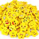 24 Sets Valentines Star Motivational Support 4-in-1 Multicolor Ballpoint Pen Squeeze Mini Stress Balls Gift Bulk Inspirational Card for Party Favor Teacher Office Desk