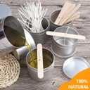 100pcs Wooden Candle Wick Holders, Candle Wick Centering Devices for Candle Making, Candle Wick Bars, Wick Clips for Canld Centering Tool