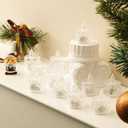 24PCS Flameless LED Candles - Battery Operated Votive Lights for Wedding Centerpieces, Holiday Tablescapes, Yoga Studios - Safe Tabletop Decor for Dinner Parties & Home Ambiance Lighting (Diamond white)