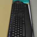 Logitech MK345 Wireless Keyboard and Mouse Combo with Palm Rest, 2.4 GHz USB Receiver, Compatible with PC, Laptop, Black (1 Pack)