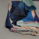 2 Pcs Large Travel Laundry Bags - Waterproof with Handle, Washable Dirty Clothes Bags for Travel, Wet & Dry Use, Bathing Suit & Gym Clothes Laundry, Swimming Pool & College Dorm (Landscape)