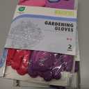 2 x PACIFIC PPE 2 Pairs Gardening Gloves for women and Ladies, Rubber Coated Garden Gloves, Outdoor Protective Work Gloves, Small, Pruple & Red