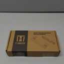 Sliding Glass Door Handle Set with Interior and Exterior Handles, 6-5/8", Fits 1" to 1-1/8" Thick Doors. (White - Round Tube Handle 2 Sides, Straight Tube Handle with Key)