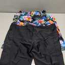 Plus Size Tankini with Shorts - Women Two Piece Bathing Suit Top Tummy Control Swimwear Bottom with Pockets, Size 16W