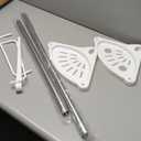 ADOVEL 4 Layer Corner Shower Caddy, Adjustable Shower Shelf, Constant Tension Stainless Steel Pole Organizer, Rustproof 3.3 to 9.8ft (White)