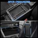 Karltys 3PCS CRV Center Console Organizer for Honda CR-V 2023-2025 2026 Accessories, CRV Hybrid Armrest Organizer Tray, Hidden Storage Box ABS Material