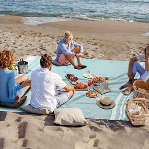 Extra Large Picnic Blanket Outdoor Turkish Beach Towel Camping Blanket ark Stadium Outside Festival Grass Hammock Grounding Rugs Lightweight Mexican Serape Floor Patio Baja Cobijas Mexicanas Para Mesa