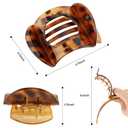 Canitor Flat Hair Clips for Women Flat Claw Clips for Thin Hair Acrylic French Clips Hair Accessories Gifts for Women Duckbill Duck Billed Alligator Barrette Hair Clips