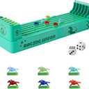 Horse Race Board Game, Electronic Horse Racing Game, Portable Tabletop Toys, Includes 6 Pieces and 2 Dice, Suitable for Family Gatherings, Parties, Competition Entertainment
