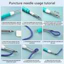 Punch Needle Kits Adults Beginner DIY Cute and Unique Cartoon Girl 8 in Hoop Embroidery Set for Beginners Perfect Gifts for Women, Moms, and Grandmas (Garden Girl)