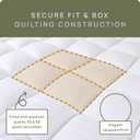 Extra Thick Pillow Top 3 Inch Mattress Topper King Size for Firm Mattress, Cooling Fluffy Cotton Hotel Mattress Bed Topper for Cloud Like Sleep & Back Pain, Plush Soft Pad, Fit to 6-22 Mattress