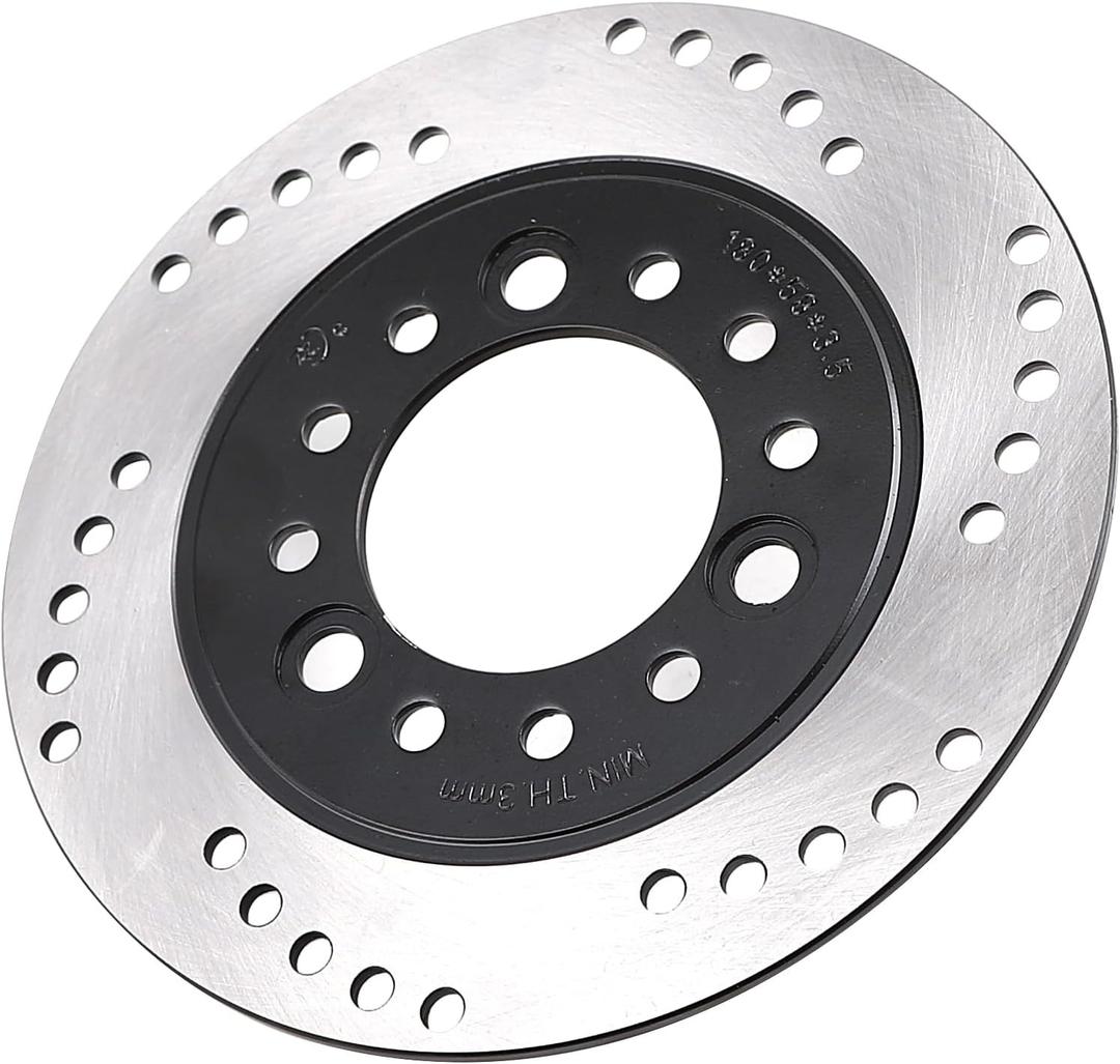 Mokuo Motorcycle Rear Brake Rotor in Metal Material Compatible with Chinese GY6 Scooter Mopeds Taotao ATM50,180-58-3.5MM