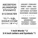 Letter Board Letters Only,850 PRE-Cut Characters with Sorting Tray,Felt Board Letters (3/4 Inch Multicolor)