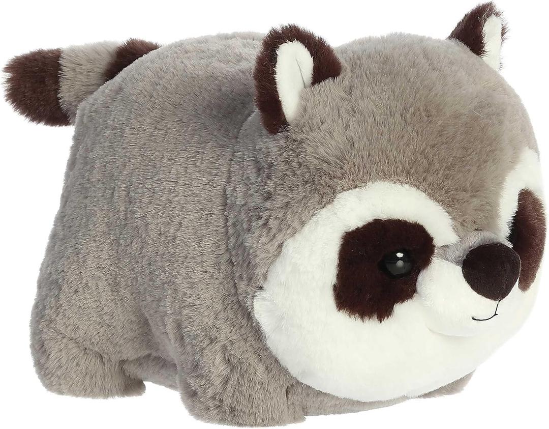 Aurora Adorable Spudsters Rory Raccoon Stuffed Animal - Comforting Cuddles - Playful Companions - Grey 10 Inches
