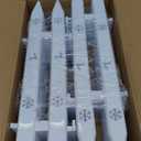 18pcs Christmas Tree Gate, 15.7 Inches Tall Christmas Tree Picket Fence for Dogs, Round Toddler Baby Proof White Gate Around Xmas Tree, Thick Plastic Reja para Arbol de Navidad Pet Cat Protector