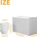 PETAFLOP 9x6x6 Shipping Boxes Set of 25, Small White Cardboard Mailer Box for Packing, Mailing, Business,DIY