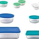 Anchor Hocking Glass Food Storage Containers with SnugFit Lids (20-piece, mixed sizes, glass tempered tough for oven, microwave, fridge, and freezer)