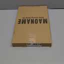 MAONAME Pink Clear Serving Tray with Handles, Plastic Clear Tray, Rectangle Decorative Trays for Coffee Table, Ottoman, Bathroom, Vanity, 15.7" Lx 10.2" W X 1.57" H