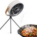 Portable Range Hood,Desktop Range Hood,3-Speed Exhaust Fan, Adjustable,portable range hood for kitchenfor Caravanning, Hotpot, and Barbecue, with Low-Noise Operation