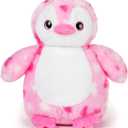 Bearington Precious Heart Penguin Stuffed Animal - Valentines Stuffed Animal with Soft Fur - Adorable Valentines Day Plush Gift for Kids and Girlfriend (Pink)