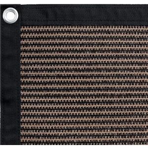 Shatex 90% Sun Shades for Patios 6X 16ft Shade Fabric Sun Shade Cloth Taped Edge with Grommets Sun-Block Mesh Shade for Pergola Cover Canopy Mocha, 12 Bungee Balls
