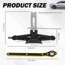 Heavy Duty Scissor Jack for Car,Portable Scissor Car Jack Kit with 1.5T (3307lbs) Capacity & Ratchet Handle,Essential Cars Tire Changing Kit as Cars Emergency Kits