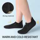 WATERTIME Neoprene Water Socks 3mm, Sand Proof Beach Volleyball Diving Socks for Outdoor Water Sports (Medium)