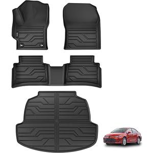 KARPAL Floor Mats Fit for Toyota Corolla 2020-2026 Sedan/Sedan Hybrid (Not for Hatchback and Cross), Custom Fit All Weather TPE Floor Liners, 1st & 2nd Row & Cargo Liner, Corolla Accessories