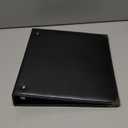 Vintage Leather 3 Ring Binder, 1 Inch D Ring, Holds 8.5" x 11" Paper Letter Size, Brass Corner Protectors, Faux Leather Cover, Professional Office & School Binder (1 Pack, Black, 1 Inch)