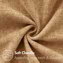 MIULEE Pack of 2 Couch Throw Pillow Covers 18x18 Inch Soft Apricot Brown Chenille Pillow Covers for Sofa Living Room Solid Dyed Pillow Cases