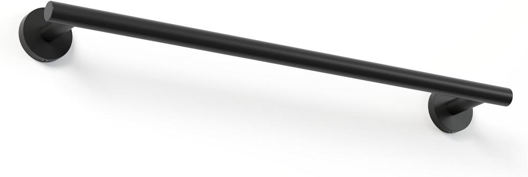 18 Inch Towel Bar for Small Bathroom, Matte Black, Thicken SUS304 Stainless Steel Towel Racks, Wall Mounted