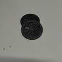 UMIRRO Car Coasters for Cup Holder, Cute Car Interior Decor Accessories, Small Fun Gifts for Men, Dad, Husband, Him, Friend, Birthday Gift Ideas for Women, Mom, 2.87", 2 Pack, Black