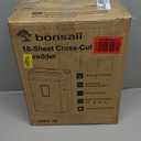 Bonsaii 10-Sheet Cross Cut Paper Shredder, 5.5 Gal Home Office Heavy Duty Shredder for Credit Card, Staple, Clip with Transparent Window(C209-D)