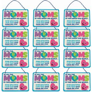 Fun Express Religious Mothers Day Sign God Gave Me You Foam Craft Kit- Makes 12 - Great for School, Church and Home