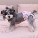 CuteBone Dog Diapers Female Washable Small Medium Large 3 Pack Reusable Doggie Diapers Puppy Period Pants for Doggy Heat Cycle Peeing D31XS