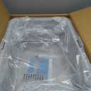 Stainless Steel Cat Litter Box XL with Lid, Enclosed Metal Extra Large Litter Box Pan High Sided with Scoop for Big Cats, Non-Sticky, Anti-Urine Leakage, Easy Cleaning (23.6"x16"x12", Light Grey)