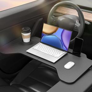 Foldable Car Tray for Tesla Model 3 Model Y,Carbon Fiber Car Food Tray | Laptop Car Desk | Multipurpose Travel Car Accessories (ST-3603) Foldable Car Tray for Tesla Model 3 Model Y,Carbon Fiber Car Food Tray | Laptop Car Desk | Multipurpose Travel Car Accessories (ST-3603)