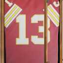 HBCY Creations 24x36 Rustic Brown Jersey Display Case - Solid Wood with Acrylic Window - Anti-Theft Lock with 2 Keys - for All Types of Jerseys