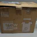 ACOQOOS Juicer Machines, 5.3" Wide Chute for Whole Fruit and Vegetable,1.8L Auto-Feed Time-Saver, Slow Masticating High Yield, Easy to Clean Cold Press Juicer with 2 Cups (Black)