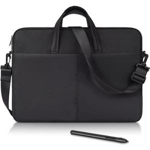 Graphics Drawing Tablet Sleeve Case Bag Compatible with Wacom Cintiq 16/Pro 17, XP-Pen Artist15.6 Pro V2, Huion Kamvas Pro 16, Travel Shoulder Carrying Bag with Strap, Black