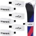 Frienda 6 Pcs Winter Ski Straps Fasteners Tape Adjustable Ski Wraps Ties for Families Christmas Holiday