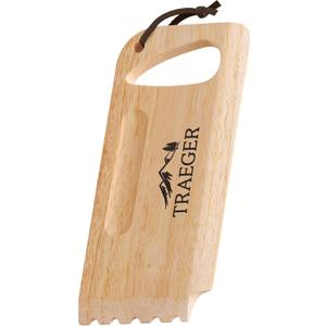 Traeger Grills BAC454 Wooden Grill Scraper  Solid Hardwood Grill Grate Cleaner, Compatible with Pro Series, Ironwood, and Timberline Grills, Safe Bristle-Free Grill Cleaning Accessory