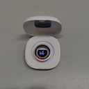 Smart Ring for Women & Men, Fitness & Health Tracker with Display Screen, IP68 Waterproof Smart Rings for Health Monitoring, Fitness Tracker Ring with Call Notification, No App Fees (Pink, 8#)