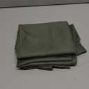 Chyhomenyc Bennet 2 Panels Olive Green Kitchen Curtains 24 Inch Length Tier Curtains, Faux Linen Textured Small Cafe Curtains, Light Filtering Short Window Curtains for Bathroom Basement, 30x24 Inch