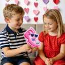 Valentines Day Cards for Kids School Classroom - 36 Valentine Cards with 72 Unique Shoe Charms, 6 Cute Designs - Valentine Exchange Gift for Boys Girls, Funny Valentines Cards for Kids Party Favors