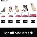 Stainless Steel Dog Bowls, Food and Water Non Slip Anti Skid Stackable Pet Puppy Dishes for Small, Medium and Large Dogs (2 Pack)