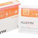 Allevyn Gentle Border Lite Foam Dressing, 3" x 3" (7.5 cm x 7.5 cm), Sterile Adhesive, Pack of 10
