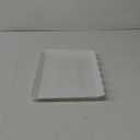Elegant White Premium Wave Serving Tray - 9" x 13"- Heavyweight Plastic, Perfect for Parties, Weddings, and Catering Events