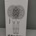 2 Pack Electric Fly Swatter, Handheld Bug Zapper Racket for Outdoor & Indoor, Mosquito Zapper Racket Battery Powered Tennis Mosquito Rackets for Insect