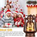 Solar Lantern Outdoor Hanging Vintage LED Waterproof Camping Light with Beautiful Graphics Landscape Decor for Yard,Patio,Porch,Lawn,Tabletop(Butterfly)